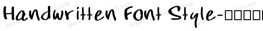 Handwritten Font Style字体转换